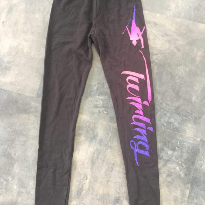 LEGGING TWIRLING DEGRADE ROSE BLEU