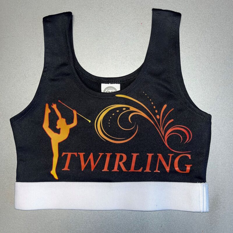 BRASSIERE TWIRLING COULEUR " FEU"