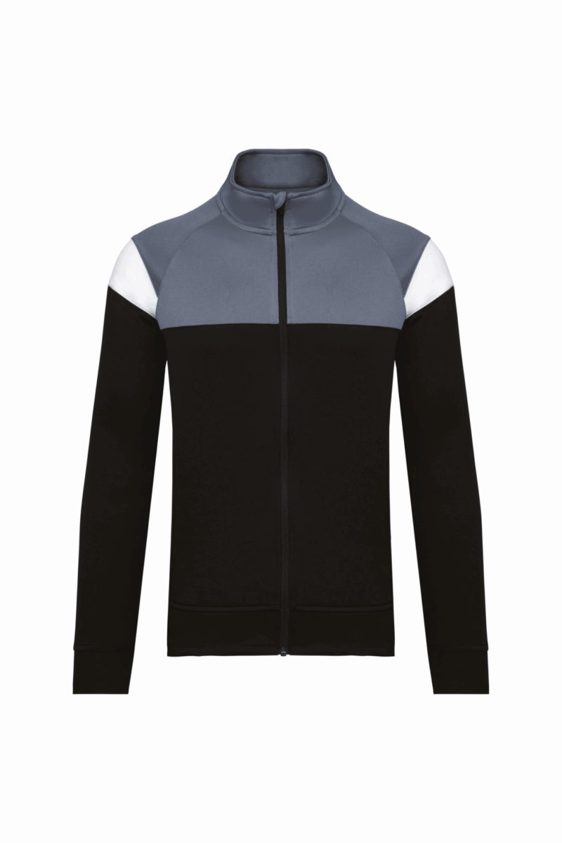 VESTE DE survêtement NOIRE  ET GRISE