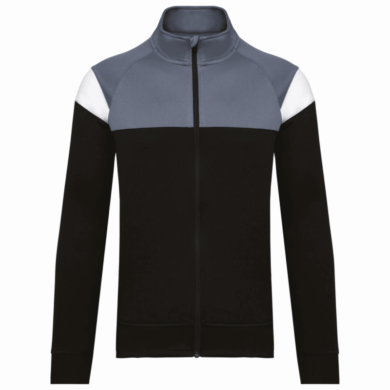 VESTE DE survêtement NOIRE  ET GRISE