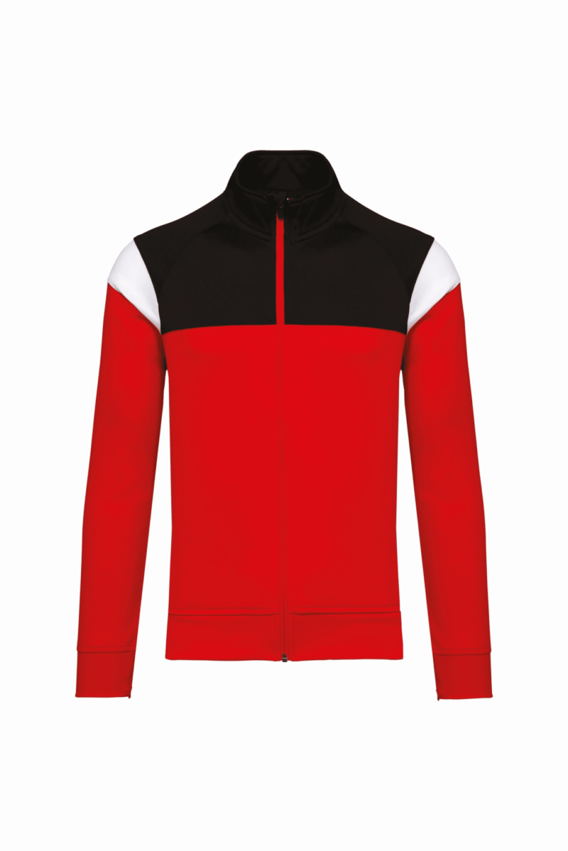 VESTE DE SURVÊTEMENT ROUGE ET NOIR