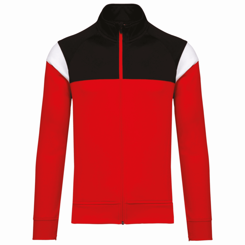 VESTE DE SURVÊTEMENT ROUGE ET NOIR