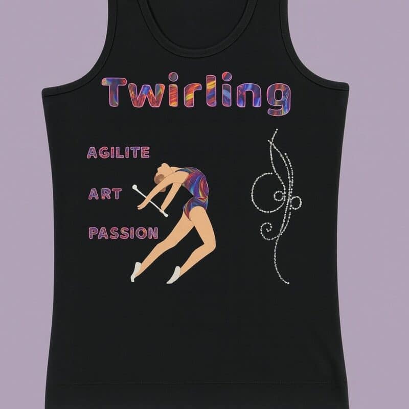 DEBARDEUR TWIRLING FUN COLOR