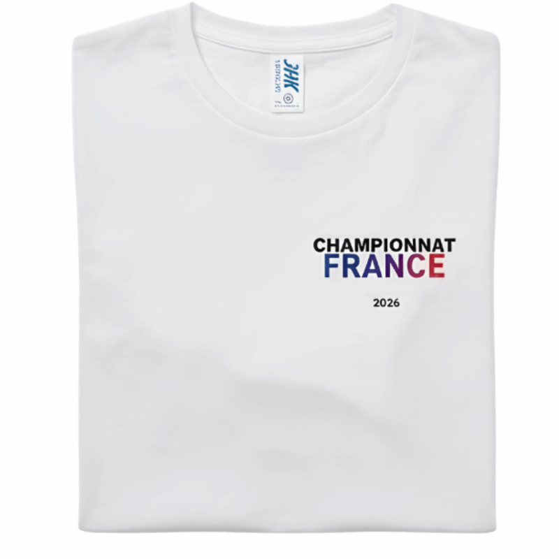 TEE SHIRT  OFFICIEL FFSTB DES FINALES 2026  BLANC