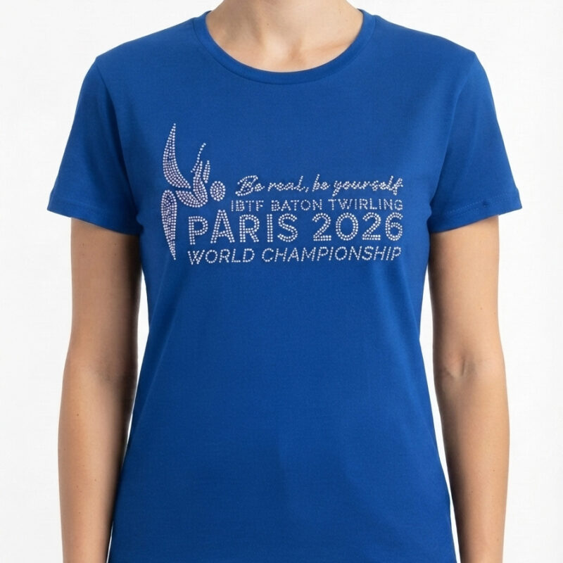 TEE SHIRT LOGO MONDIAL EN STRASS